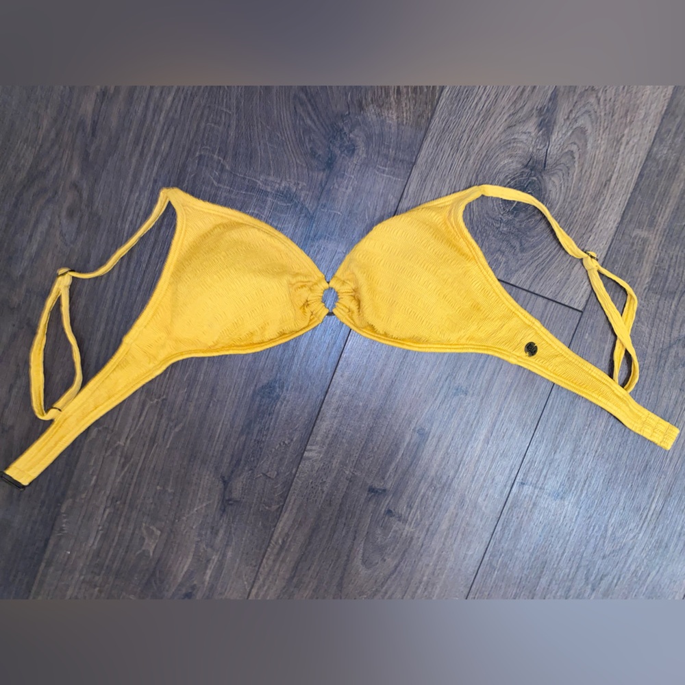 Billabong Mustard Yellow Bikini Swimsuit Top